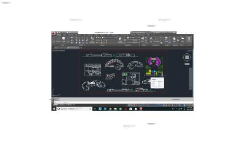 طرح دبستان فایل اتوکد و شیت بندی